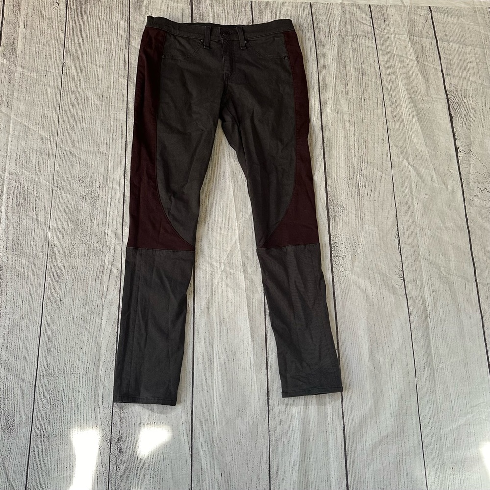 Rag & Bone burgundy gray two tone pants jeans size 29